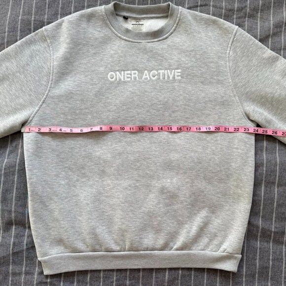 Oner Active Classic Lounge Oversized Crew Neck Sweatshirt | Silver Marl - Medium - Picture 5 of 11